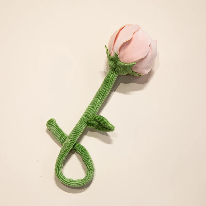 Charming Rose Plush Bouquet, Soft Fluffy Flower Gift for Birthday or Home Décor