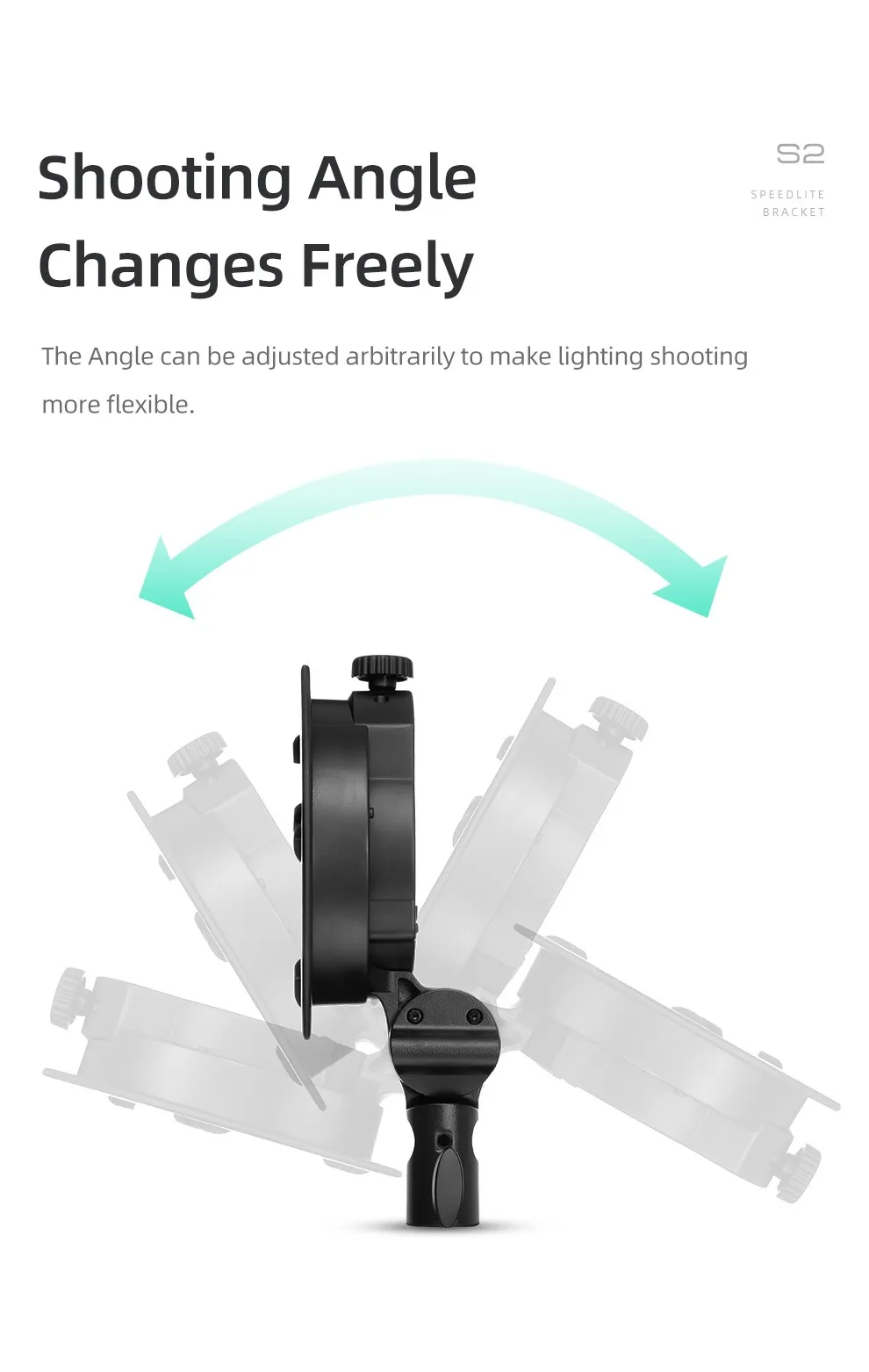 S2 S3 Bowens Mount Flash S-type Holder Bracket for V1 V860II AD200 AD400PRO Spe