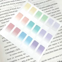 60/90/180 Sheets Transparent PET Waterproof Sticky Note Pads Notepads Posits for School Stationery Office Supplies 2