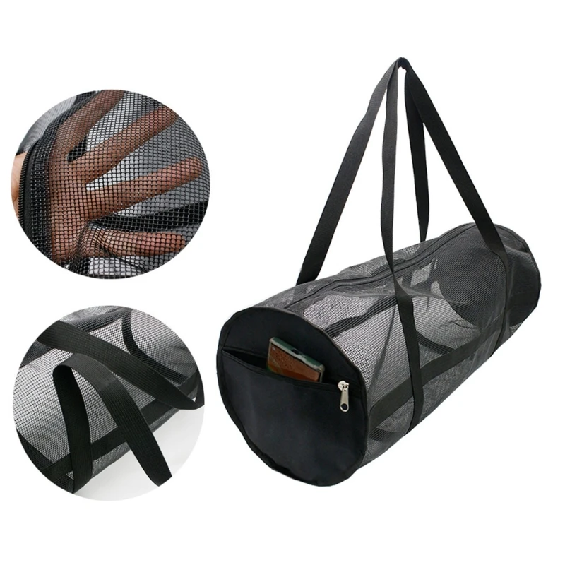 Foldable Large Capacity Mesh Duffels Gear Bag Scubas Diving Snorkeling Equipment Football Storage Bag Tear-resistant Duffels Bag 3