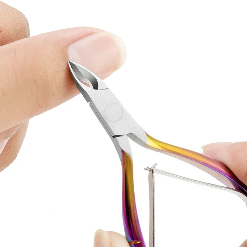 Nail Cuticle Nipper Scissors Stainless Steel Manicure Clipper Dead Skin Remover Professional Cuticle Pliers Cutters Tools 2
