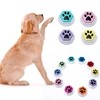 Dog Squeak Toys With Paw Print Hexagonal Recordable Talking Sound Button Dog Toy Interactive Voice Buttons For Communication Dog 2
