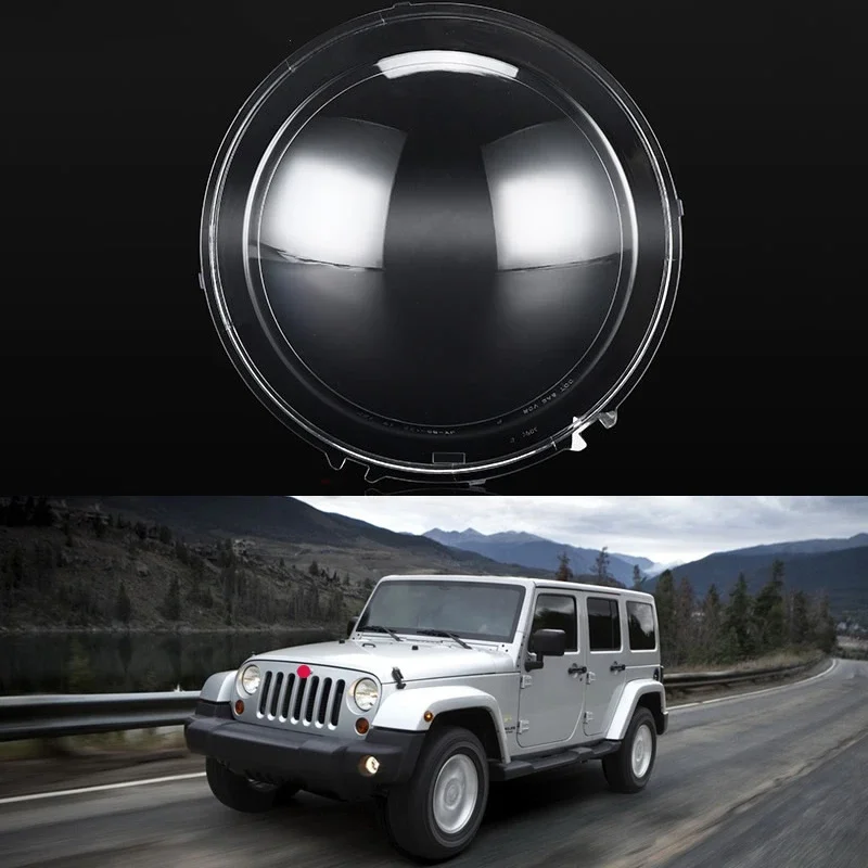 

For Jeep Wranler 2018 2019 2020 2021 2022 2023 Car Accessories Headlamp Cover Transparent Mask Headlight Shell Lens Plexiglass
