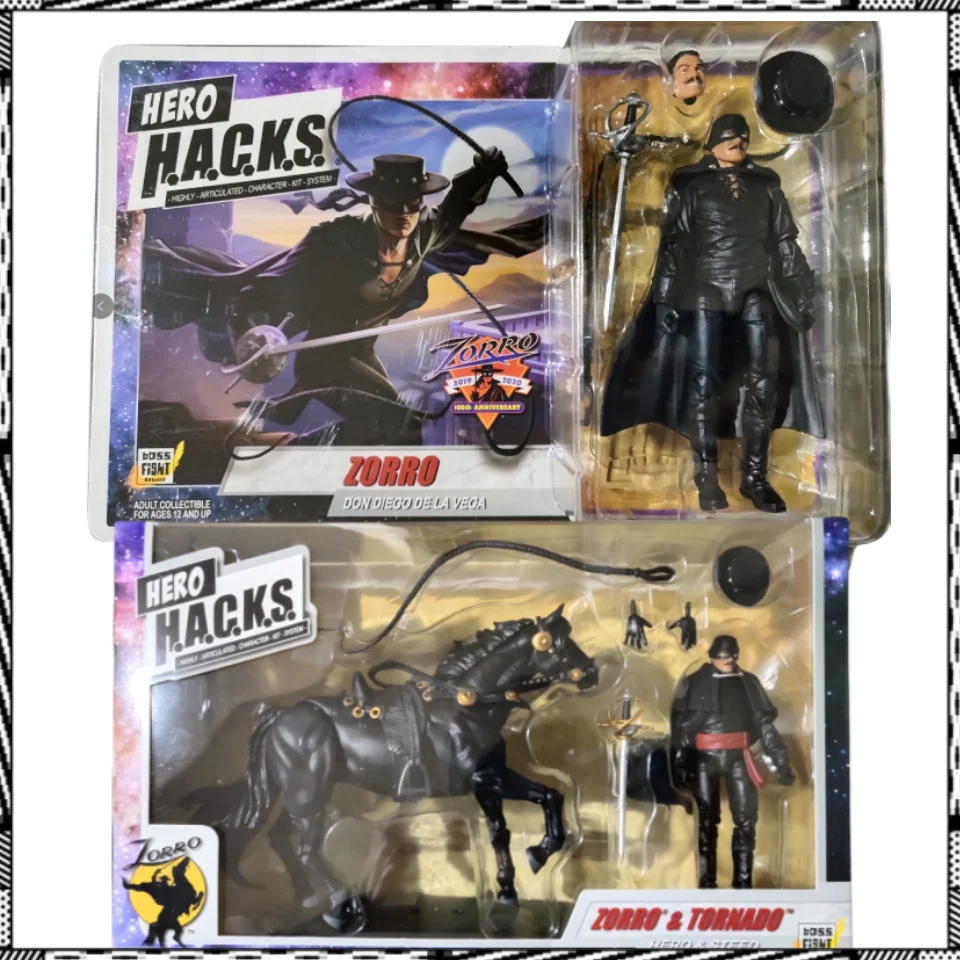 

Hero H.A.C.K.S Action Figure 1/18 BFS Zorro and Tornado Anime Collection Model Toy Free Shipping