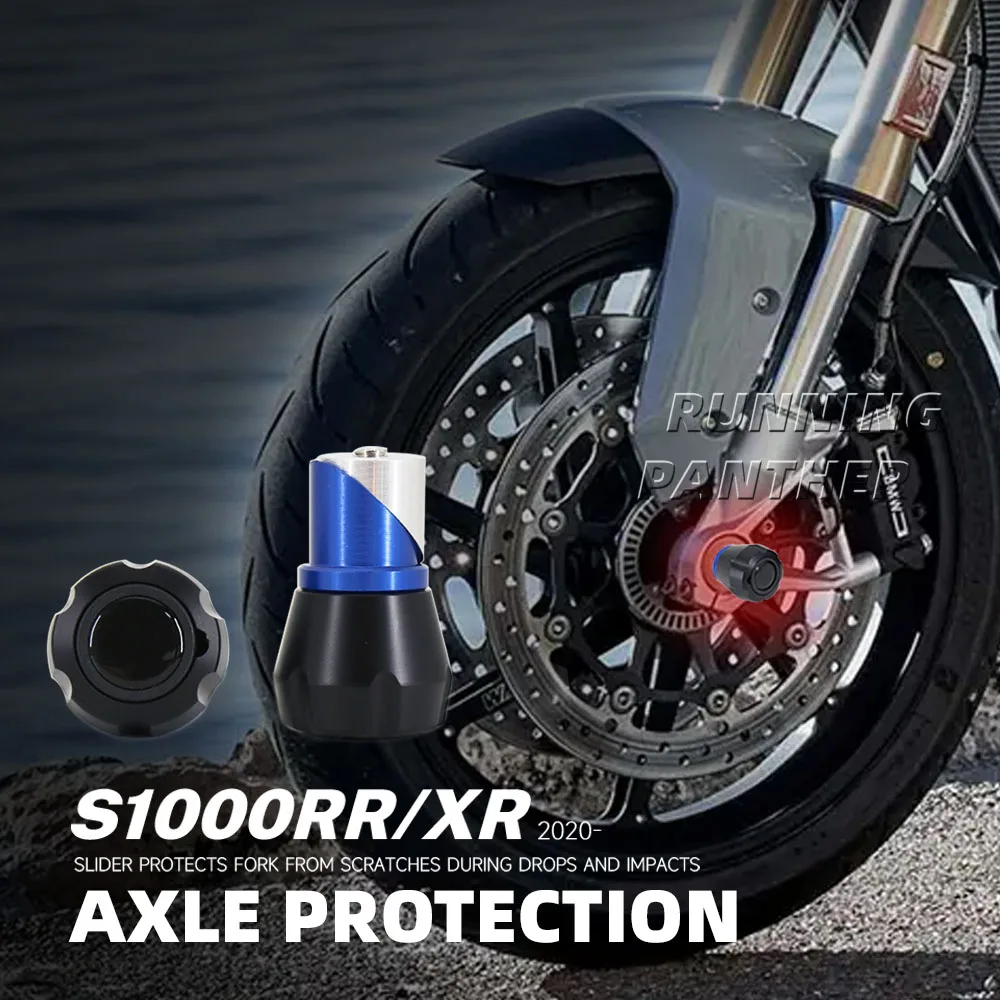 

New S1000 XR S1000 RR Front Rear Axle Wheel Protector Slider Crash Pads Fit For BMW S1000XR S1000RR S 1000 XR RR 2020 2021 2022