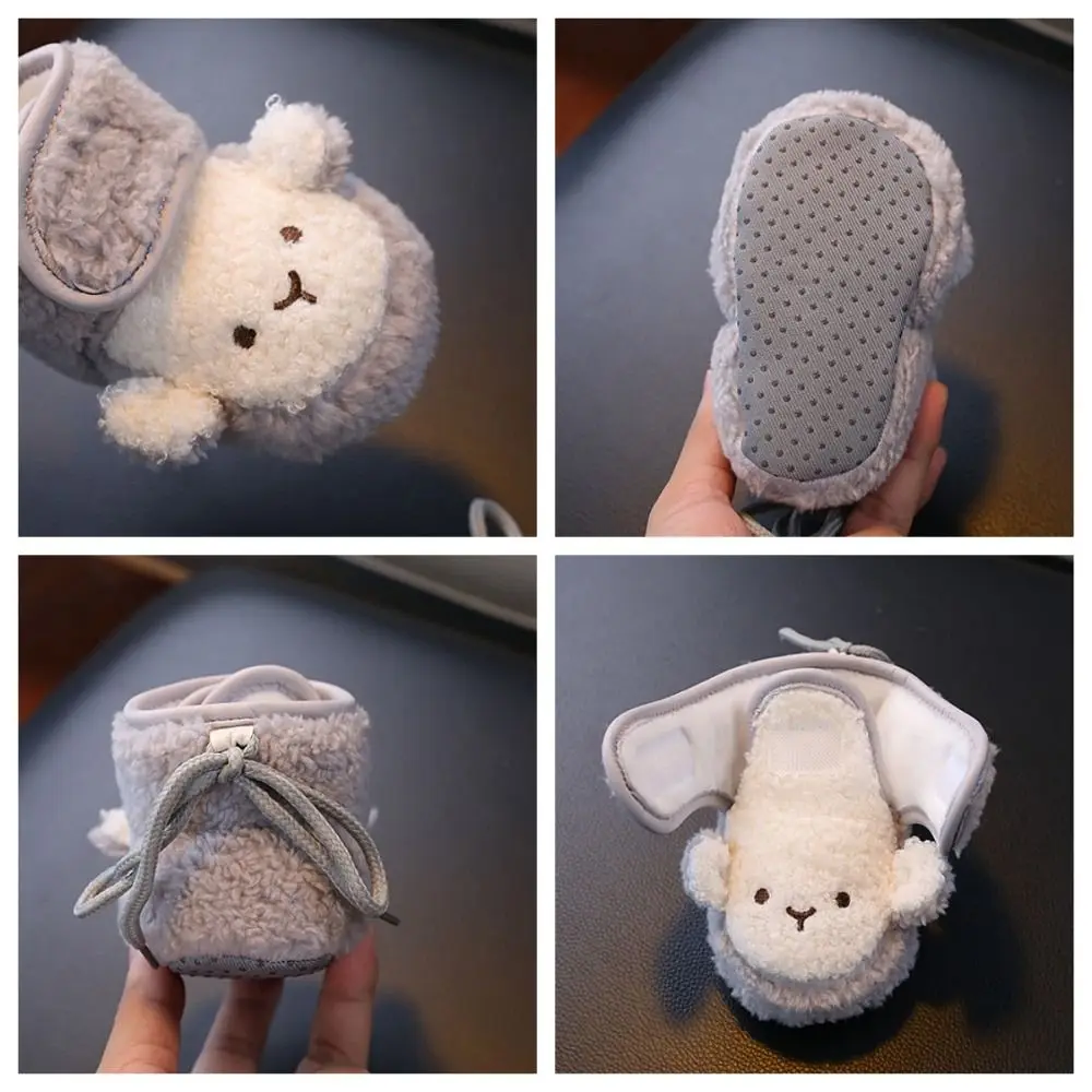 Warm Cute Monkey Newborn Shoes Slipper Soft Comfortable Infant Girls Boys Toddler Crib Boots Anti-Slip Socks Girls Boys