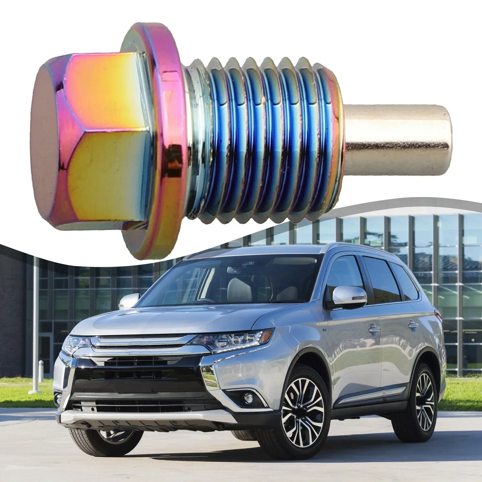 M14*1.5 Magnetic Oil Drain Plug Oil Drain Sump Nut Titanium Alloy Magnetic Gearbox Sump Plug Nut For Suzuki Honda Mits