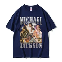 T-shirt graphique classique vintage Michael Jackson pour hommes et femmes, vêtements de mode rétro gothique rock, t-shirt punk surdimensionné pour hommes 2