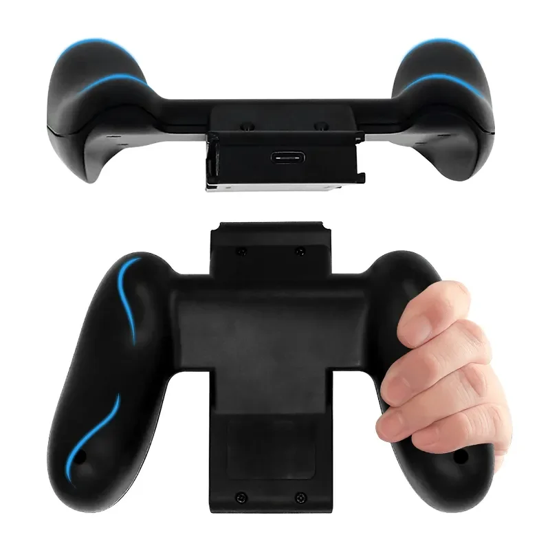 【No-profit】 DATA FROG Grip Handle Charging Dock Station Charger Chargeable Stand For Nintendo Switch OLED Joy Pad Handle Controller Charger.
