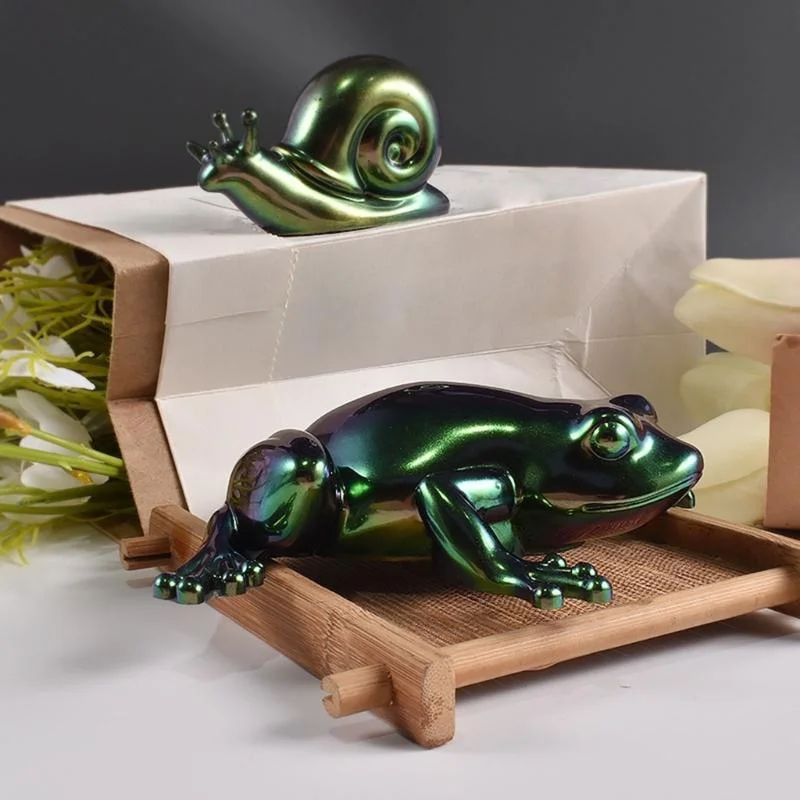 3D DIY Crystal Glue Easter Frog Lizard Snail Animal Ornament Jewelry Silicone Mold