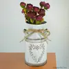 Home Plants Flowers Branch Potted Retro Shabby Chic Flower Jug Holder Metal Flower Arrangements Home Decoration 1