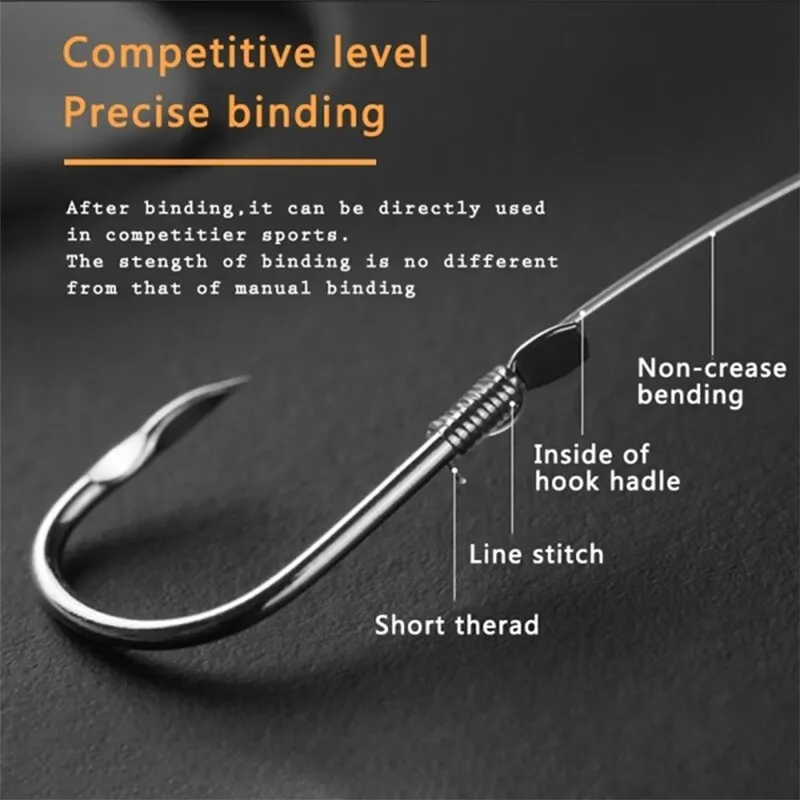 Automatic Fishing Line Hook Tier Machine Quick Double-headed Needle Knots  Fishhook Tying Device Fast Aluminum Alloy Accessories - AliExpress