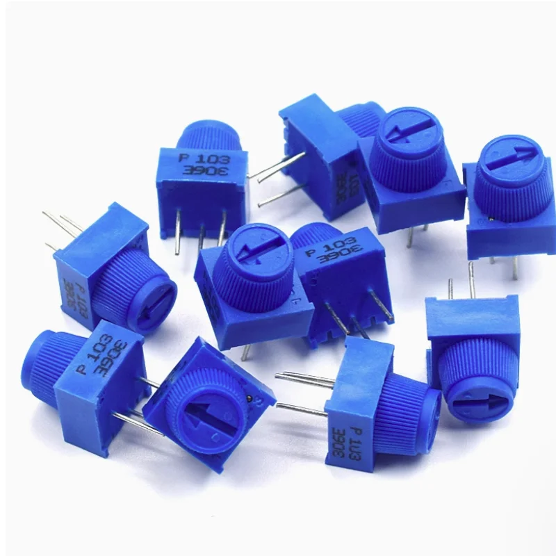 50 pz/lotto 3386P-1-502LF Trimpot potenziometro 5K con Manopola TRIMMER 5K OHM 0.5W PC PIN 3386P-1-502TLF Migliore qualità - immagine 3