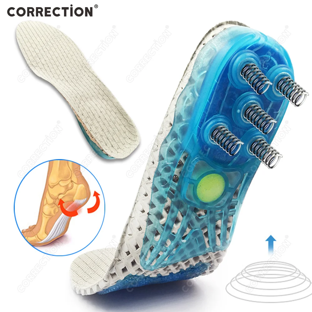 CORRECTION Spring Orthopedic Insoles Arch Support Cushion Sport Insoles