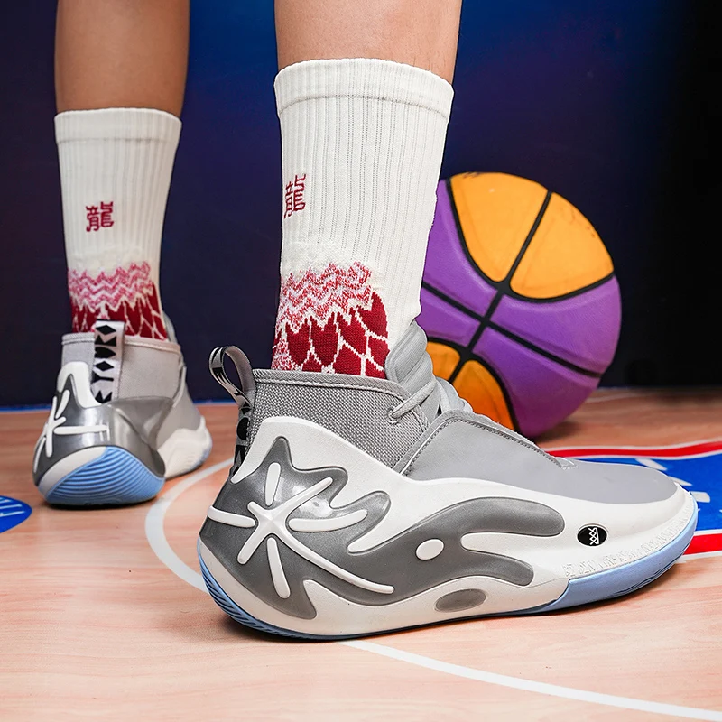 أحذية كرة سلة مبطنة مانعة للإنزلاق ، أحذية تسمح بم...