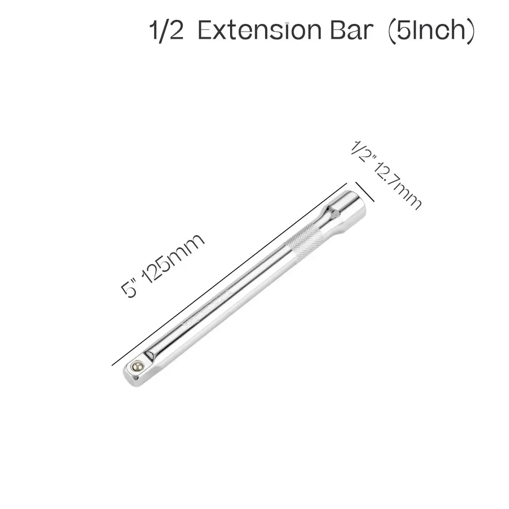 1/4" 3/8" 1/2" Steckschlüssel Ratschenschlüssel Verlängerungsstange 50/75/100/125/150/250mm Lange Stange Lenkhülse Pleuelzubehör – Detail 9