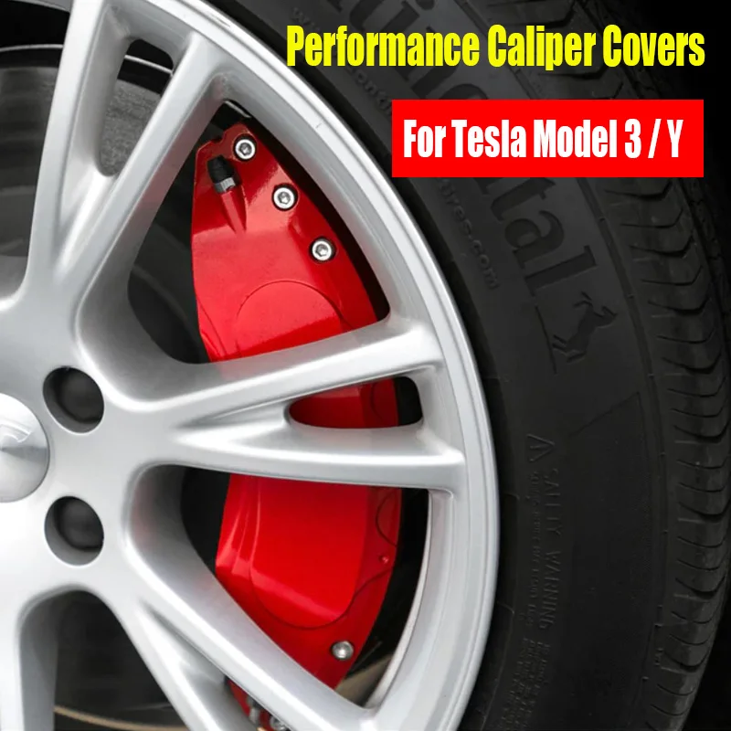 Copri pinza ad alte prestazioni per Tesla Model 3/Y accessori per auto  modifica coperchio pinza freno in lega di alluminio - AliExpress