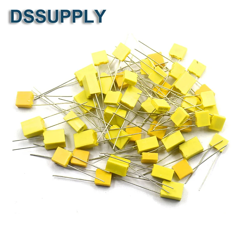 

100PCS 100V Correction Capacitor 1nF ~ 470nF 100nF 220nF 10nF 47nF 22nF 1nF 0.47uf 0.1uf Polypropylene Safety Plastic Film