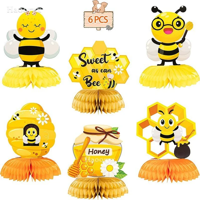 bee/ centerpieces stick/bee decorations/confetti/baby shower /bee