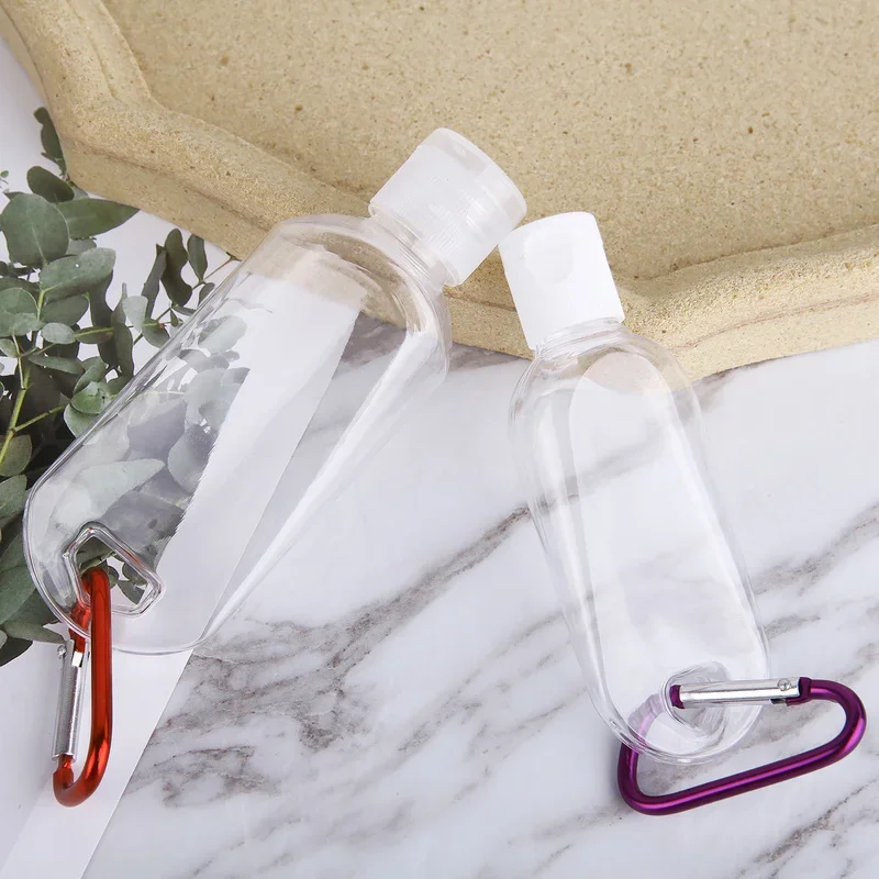 Refillable Bottles 2PCS with Hook Alcohol Disinfectant Hand Sanitizer Empty Soap Dispenser Outdoor Portable Container Bottle refillable bottle refillable plastic bottles