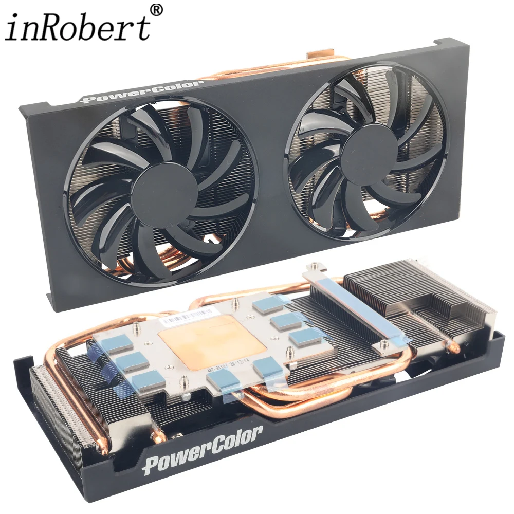 Dissipador Gpu para Powercolor Rx5700xt Rx6700xt Rx6600xt Rx5500xt Rx5500 5700 6600 6700 xt Dissipador da Placa de Vídeo