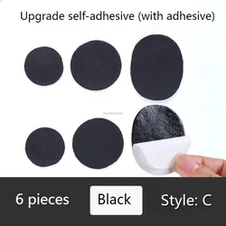Sneaker Repair Anti - Wear Heel Protector Adhesive Stickers (C - Black)