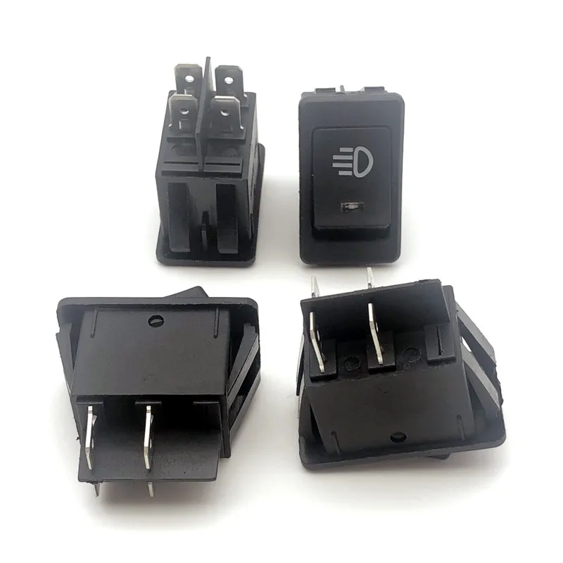 Rocker Switch 1 PCS Car Fog Lights ON-OFF 4Pin 2 Position Electrical Equipment Lighting Power 35A Lndicator Light 12V DC