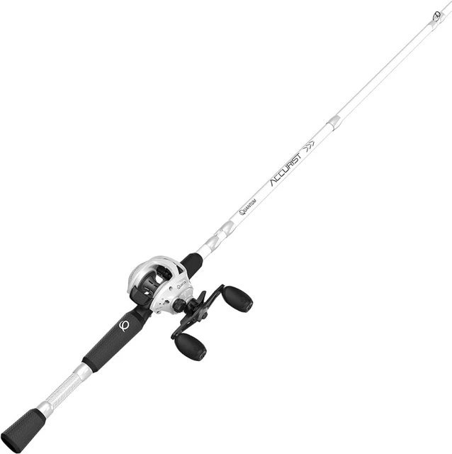 Quantum Accurist Baitcast Reel and Fishing Rod Combo,7-Foot 1-Piece Fishing  Pole with ComfortGrip Rod Handle,Right-Hand Retrieve - AliExpress