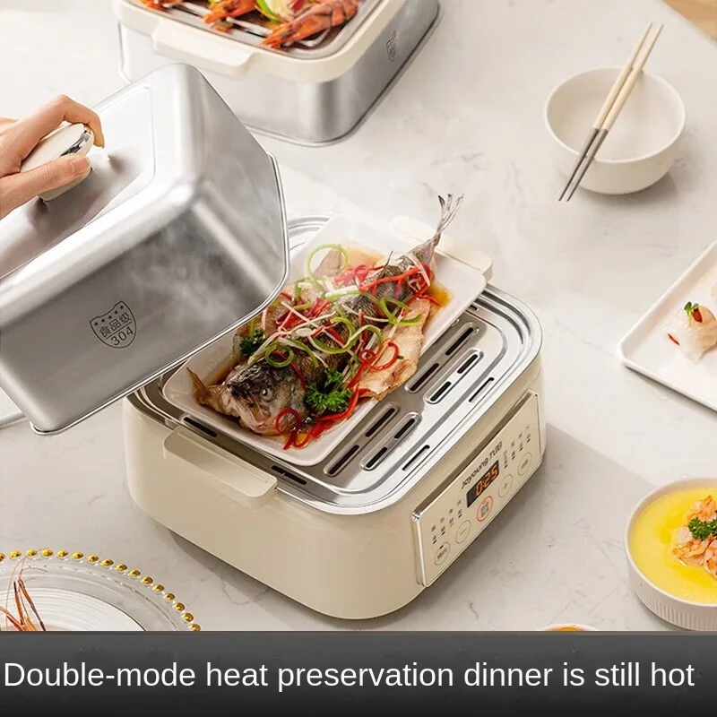 Joyoung Electric Steamer Household Steamer Multi-layer Steam Cooker Stainless Steel GZ975 food warmer steamer pot 220V