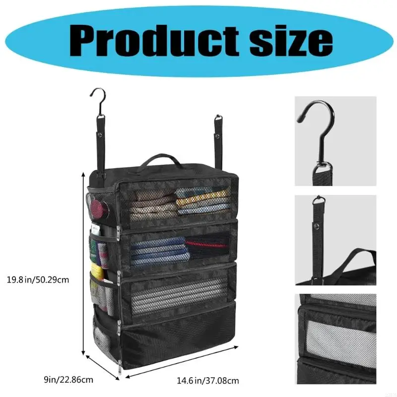 23GA Durable Waterproof Oxford Fabric Clothing Organizers For Traveler And Students 6