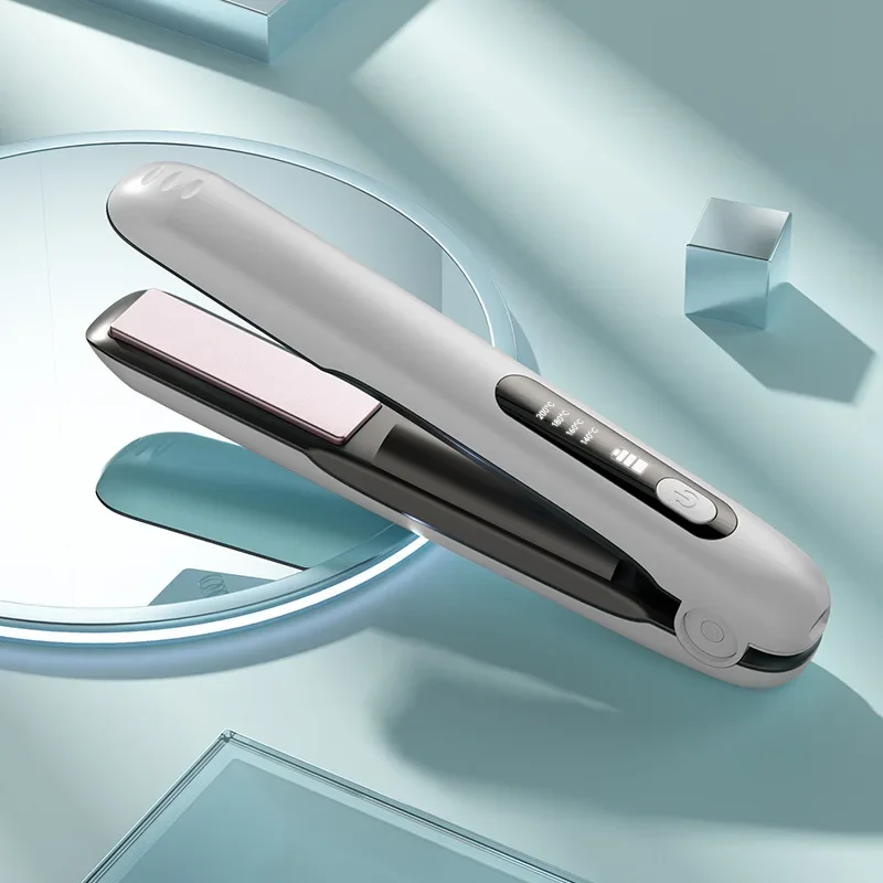 USB Charging Wireless Hair Straightener Straight Roll Dual-purpose Curling Iron Portable Straight Plate Splint Hairstraightener