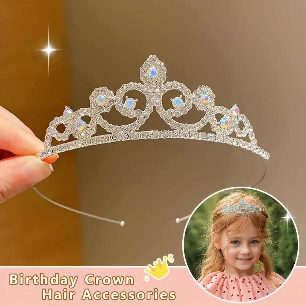 1 Piece Children’s Cute Crown Hair Hoop for Birthday Gifts for Girls Baby & Maternity