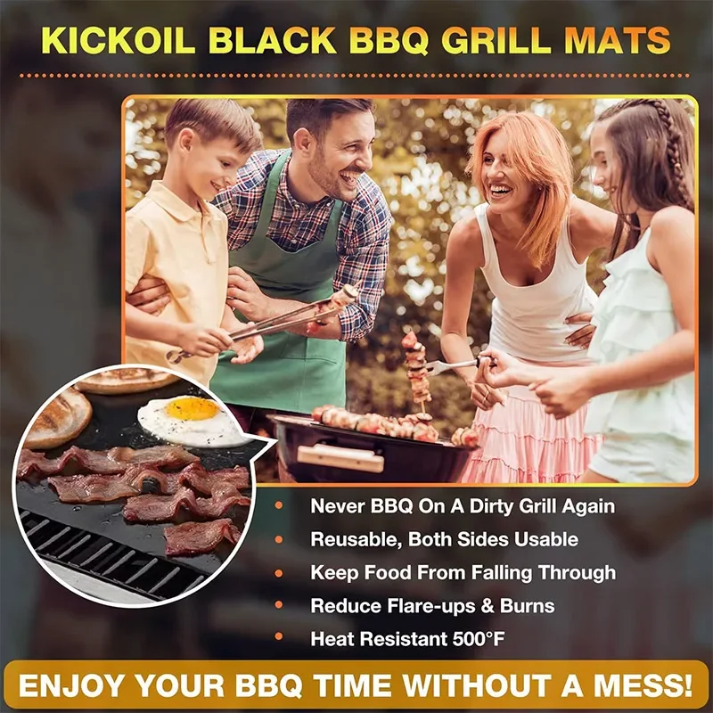 Oven Liners For Bottom Of Electric Gas Oven Reusable Non-stick Teflon Protector Mat Heat Resistant Grill Mats kitchen