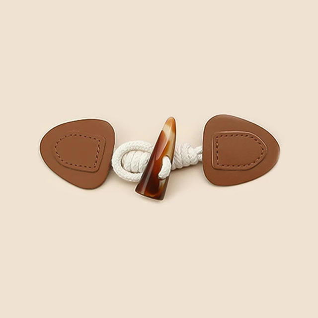 Pu Leather Horn Toggle Buttons Sewing On Closures Buttons - Temu Australia