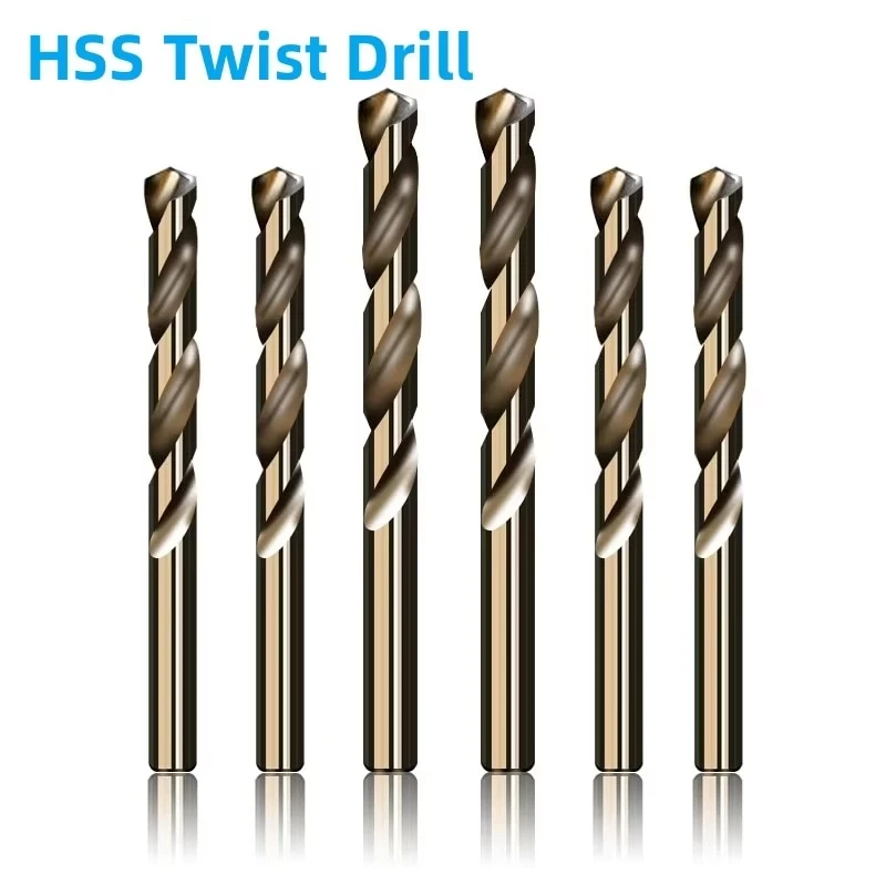 HSS M35 Cobalt Coated Twist Drill Bit Set Core for Wood Metal Hole Cutter Stainless Steel Wood Metal Drilling drill bit set