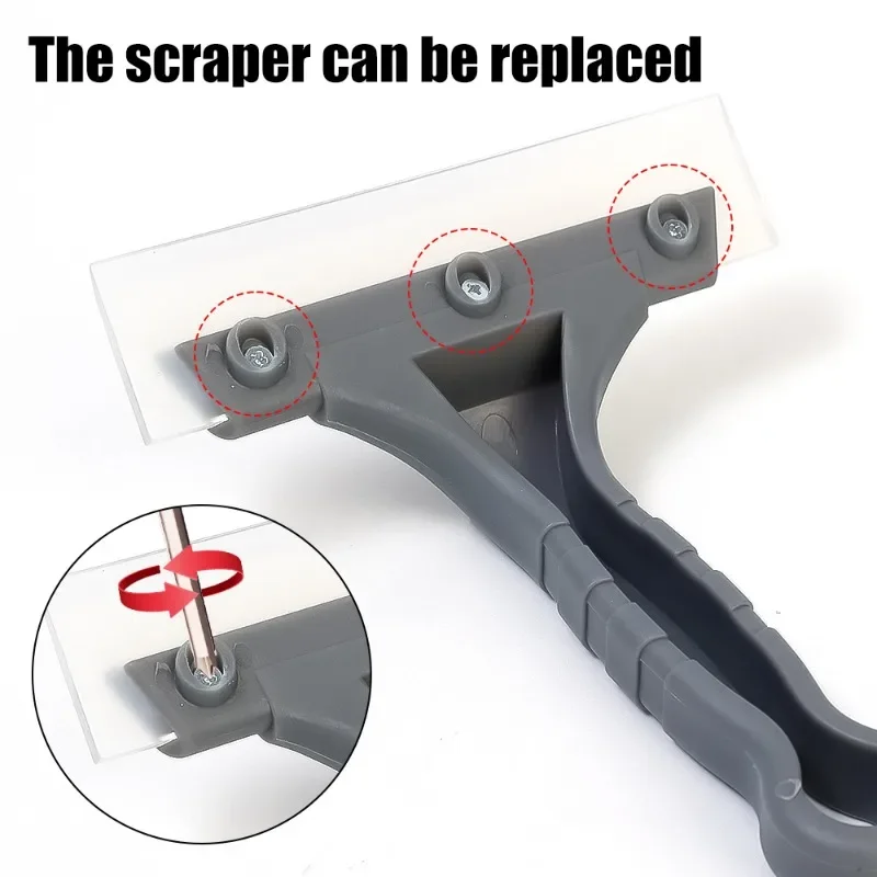 Car Glass Film Scraper Car Windshield Wiper Cleaner Bathroom Glass Washer Silicone Blade Cleaning Accessories