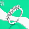 ALITREE D Color Moissanite Ring 925 Sterling Sliver Brilliant Diamond Cocktail Rings with GRA Certificate Jewelry for Women Gift 1