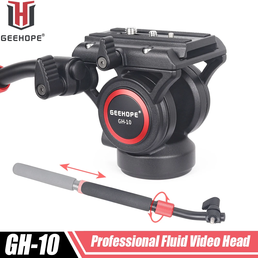 GEEHOPE GH10 Professional Hydraulic Fluid Video Head For Tripod