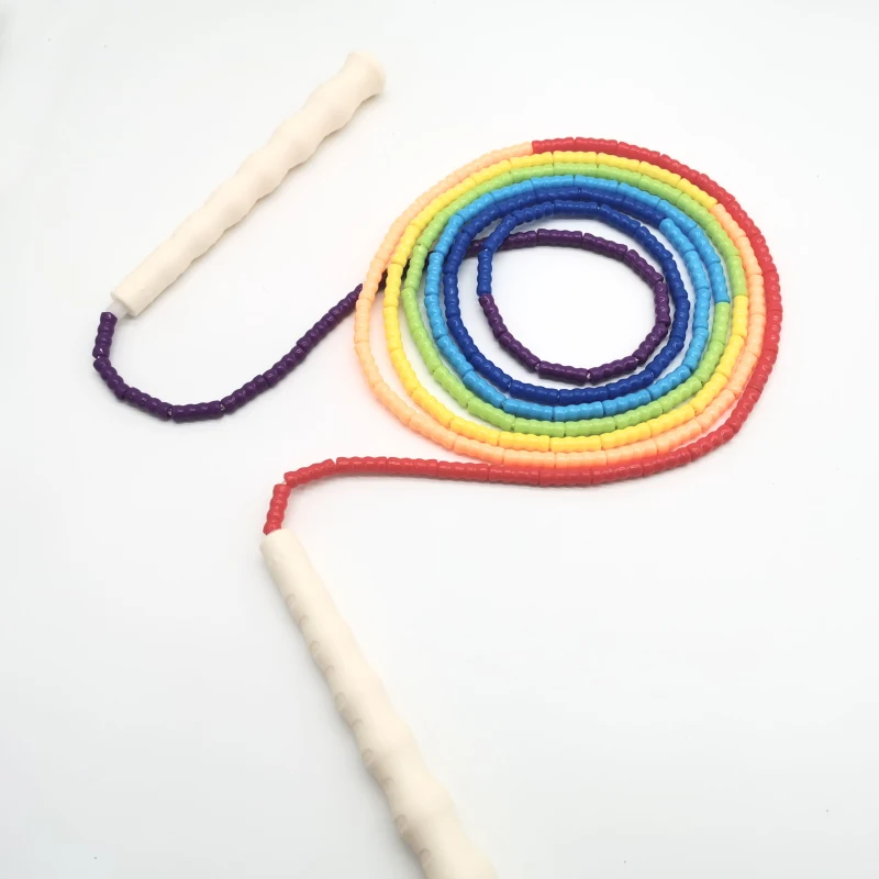NEVERTOOLATE 17CM HANDLE 240-260-300-360 cm LENGTH KIDS adult use BEADS beaded jump Skipping Rope basic beginner Soft FREESTYLE 4