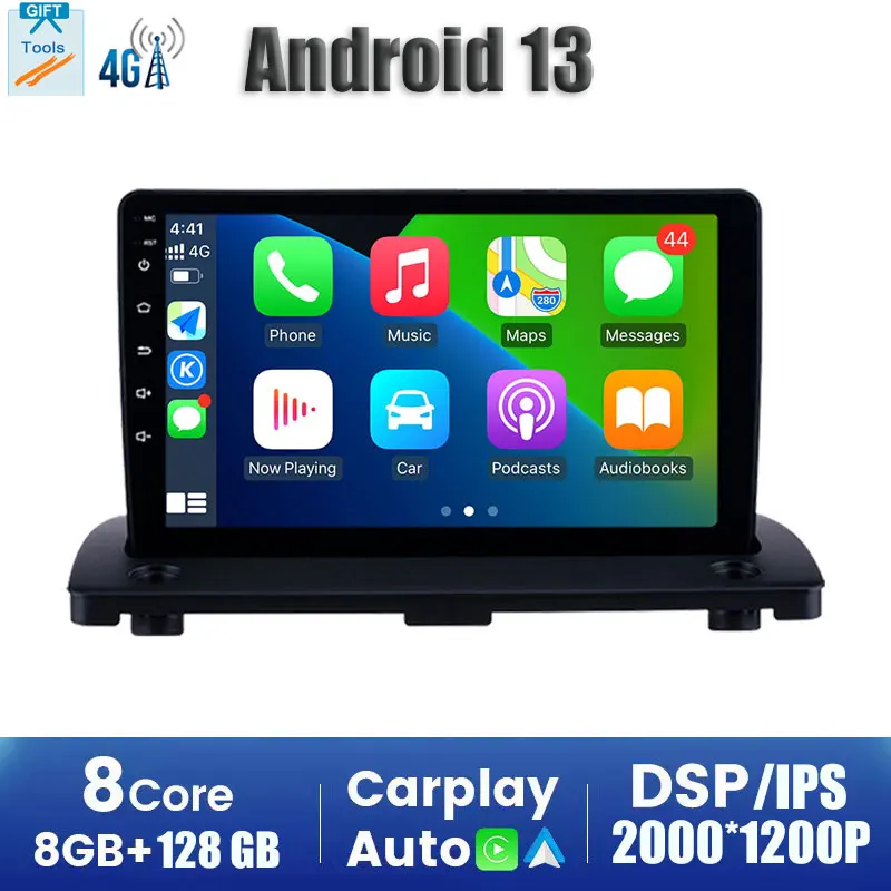 

Carplay Android 13 Car Auto Radio Multimedia Stereo Player WiFi GPS Navigation For Volvo XC90 2004-2014 Head Unit