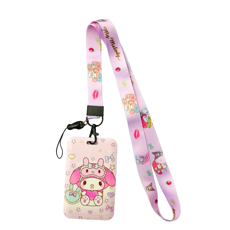 Sanrio My Melody Lanyard ID Badge Holder - Cute Card Case with Neck Strap Gift