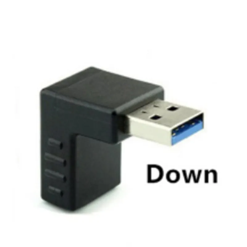 Angled USB Type A Male to Female Converter Adapter - Multi-Directional