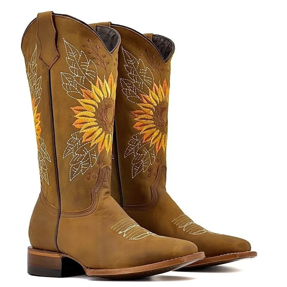Women's Embroidered Western Boots 2