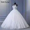 Y&m Novias Real Photo Vintage Lace Beaded Wedding Dresses Halter Neck Bridal Dress Sexy Cheap Wedding Gowns Sweetheart Princess 4