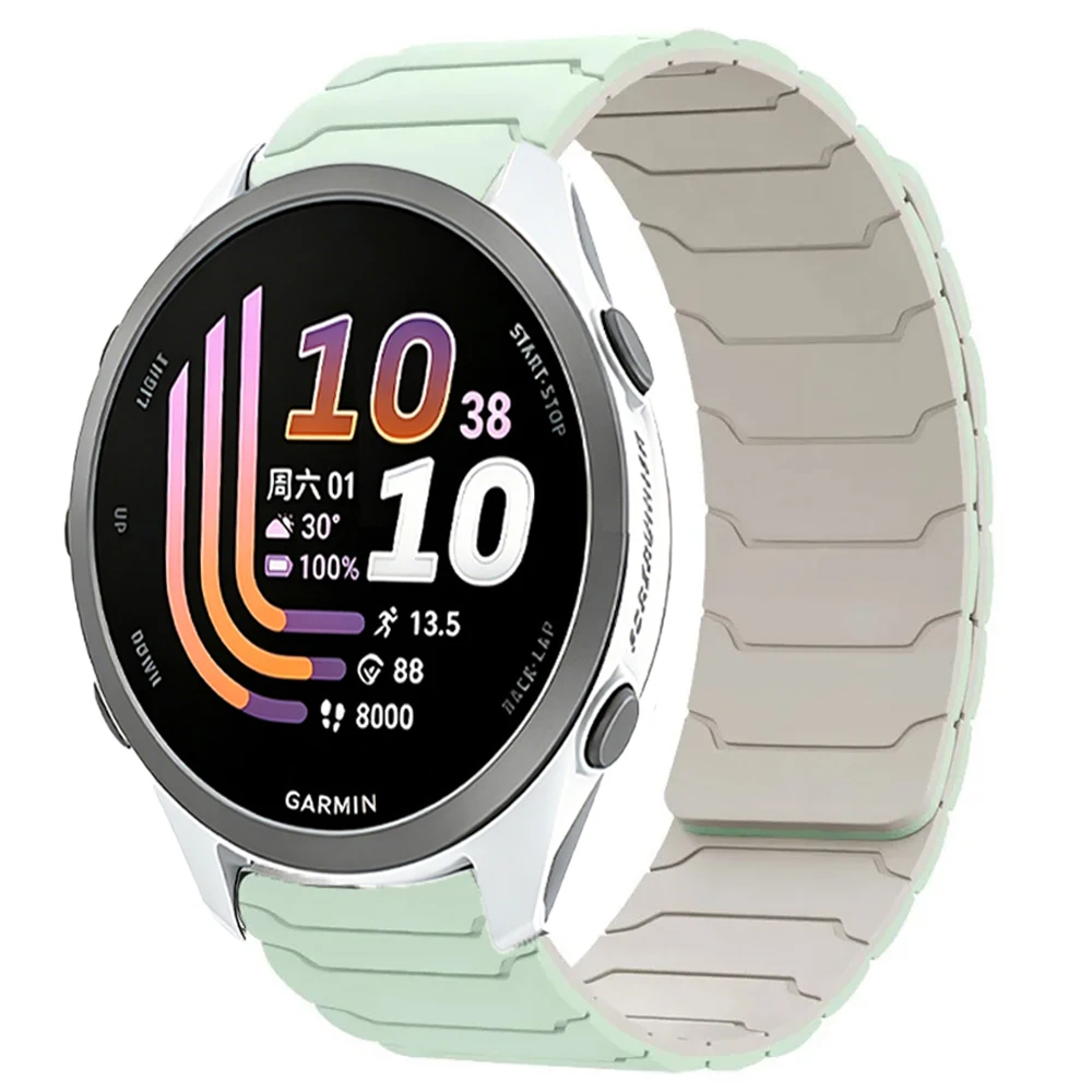 Versatile Silicone Smartwatch Strap with Magnetic Breathable Design