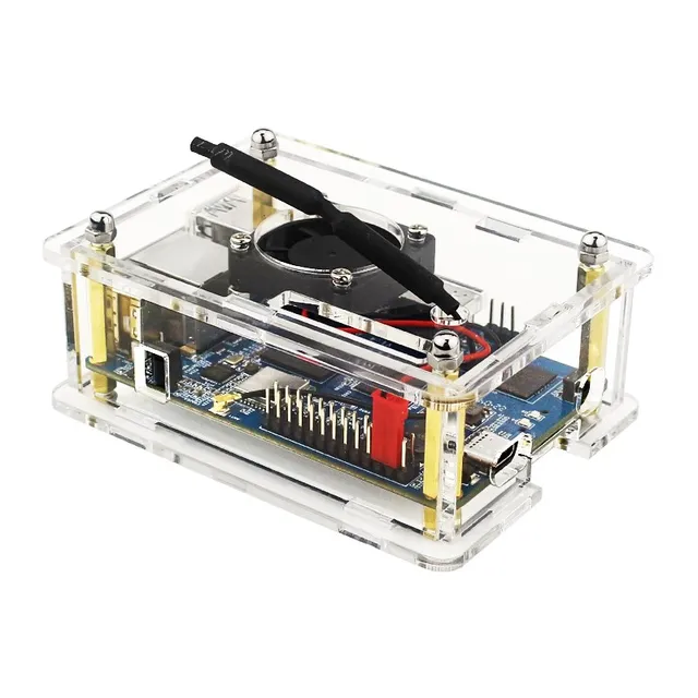 Orange Pi 3 LTS Case Acrylic Shell Tranparent Enclosure Optional Copper Heat Sink Cooling Fan for OPI 3 LTS 2