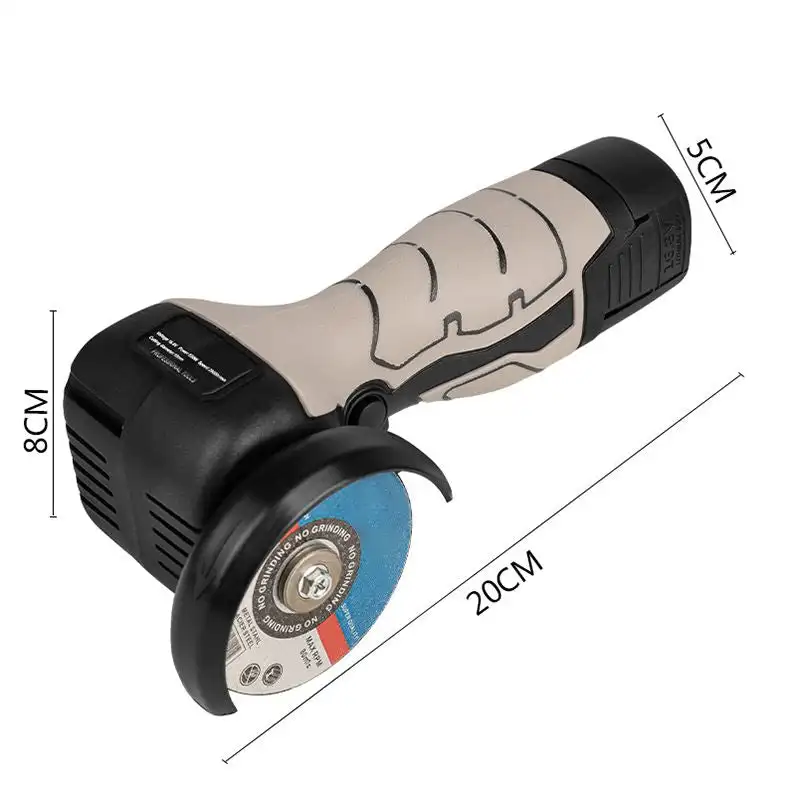 16.8V Cordless Angle Grinder Mini Polishing Cutting Machine Electric Rechargeable Grinding Power Tools