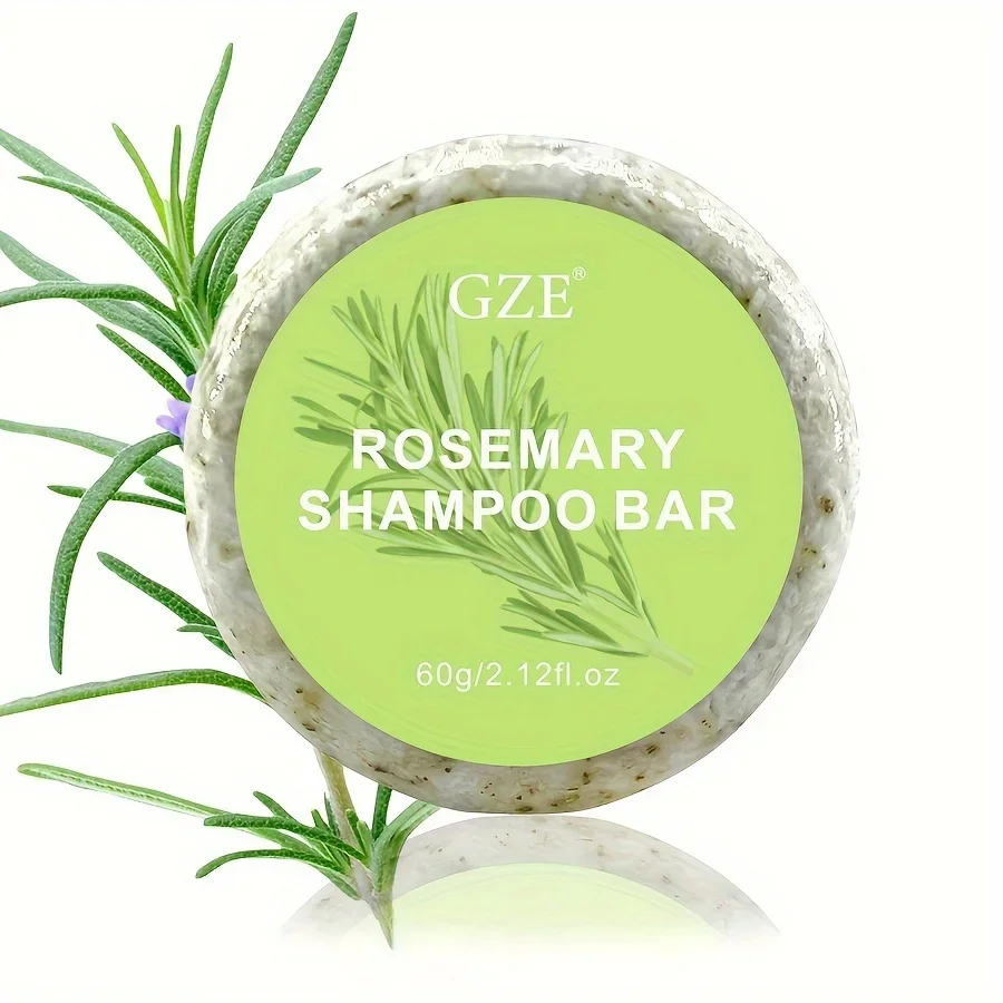 Hair Shampoo Bar GZE Rosemary Strengthens Cleanses and Helps Strengthen Weak and Brittle Hair
