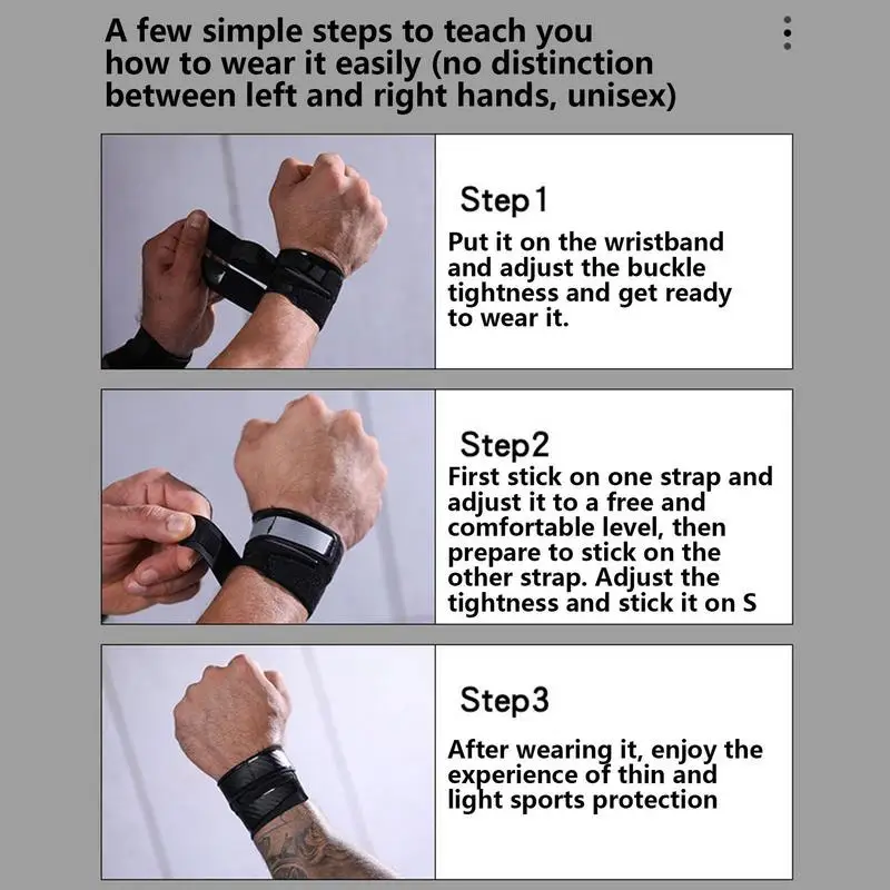 Portable Adjustable Thin Pain Wrist Band Brace Injury TFCC Tear Injury Breathable Sports Yoga Soft Ulnar Fix wrist brace wrist guard