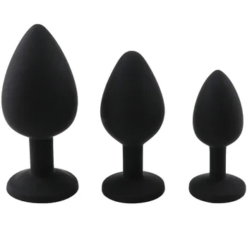 Silicone Butt Plug Unisex Sex Stopper 3 Size Adult Toys For Men/Women Anal Trainer Dildo Intimate Goods Anal Plug For Couples 5